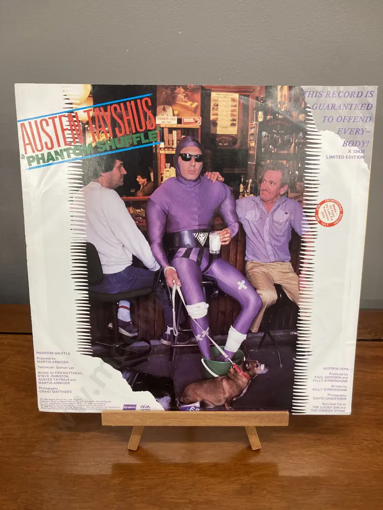Rare Austen Tayshus Phantom Shuffle / Australiana Limited Edition Promotional 12" Vinyl Record, 45 RPM, X13437 Image 1++